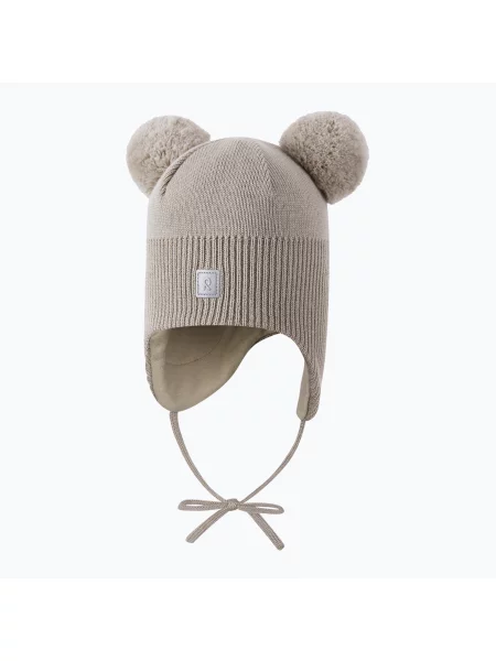 Gyerek téli sapka Reima Kumpi earthy beige. Méret: 50 cm bézs