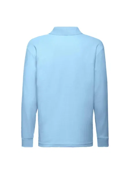 Tricou polo copii Fruit Of The Loom albastru