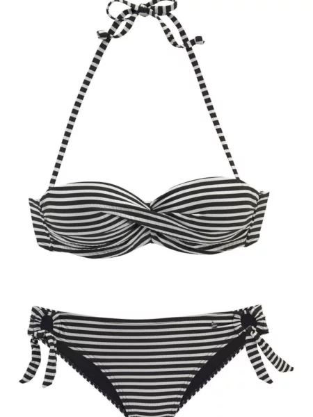 S.Oliver Bikiny černá bílá