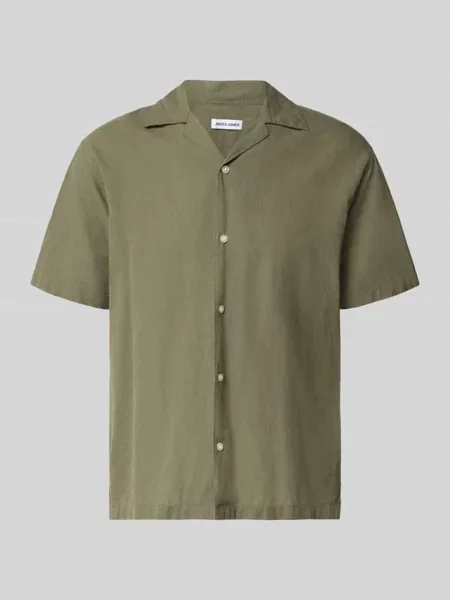 Koszula casualowa o kroju regular fit z mieszanki bawełny i lnu Jack & Jones