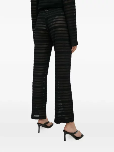 Prugaste hlače Résumé crna