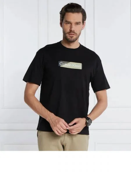 Calvin Klein Póló LAYERED GEL LOGO fekete