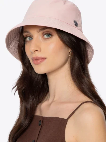 Czapka typu bucket z nylonu różowa