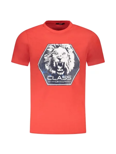 Tricou Cavalli Class cu imagine roșu