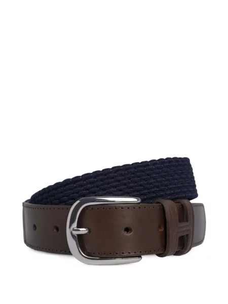 Cu centură curea Hackett London din piele albastru