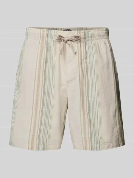 Szorty plażowe o luźnym kroju z czystej bawełny Tommy Jeans beżowe