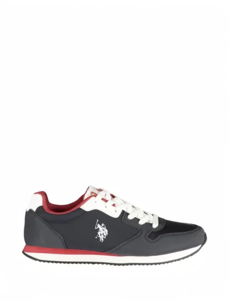 Sneakerși U.s. Polo Assn. cu autograf albastru