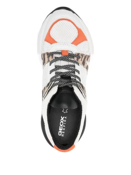 Sneakerși Geox cu imagine alb