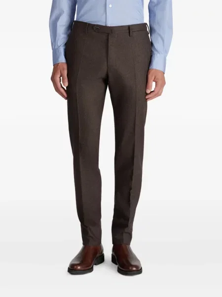 Pantaloni Incotex de flanelă maro
