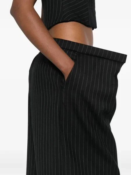 Prugaste hlače Duran Lantink crna