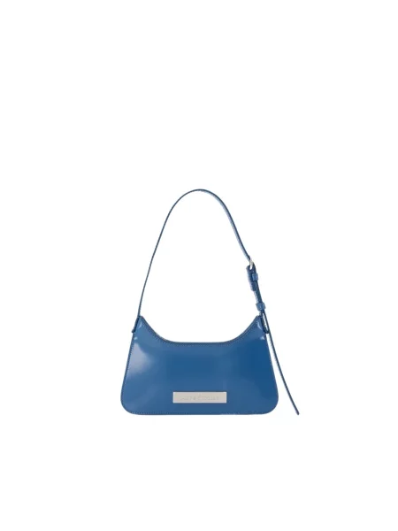 Torebka Acne Studios skórzana niebieska
