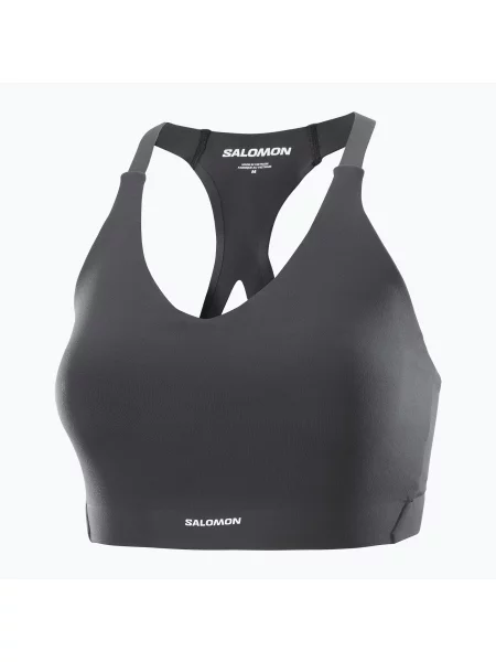 Тренировъчен сутиен Salomon Shakeout Bliss deep black черно