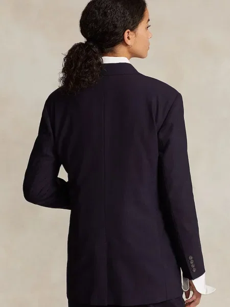 Вовняний піджак Polo Ralph Lauren RLXD SB однобортний однотонний синій