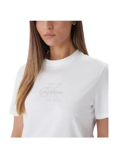 Tricou Calvin Klein Jeans alb