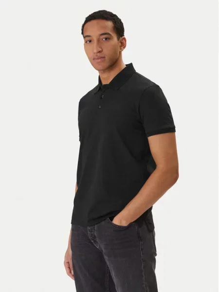 Calvin Klein Jeans Polo majica Classic Monogram črna
