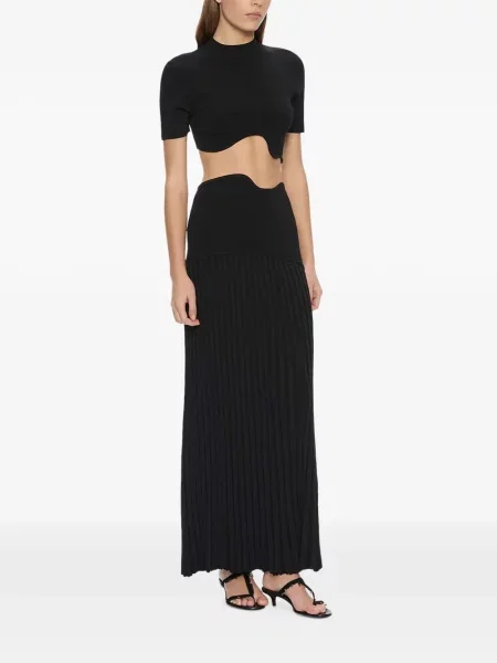 Fusta maxi Christopher Esber negru