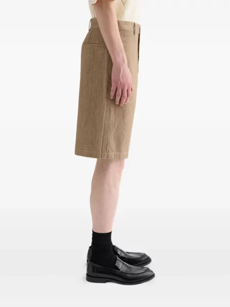 Pantaloni scurți Jil Sander maro