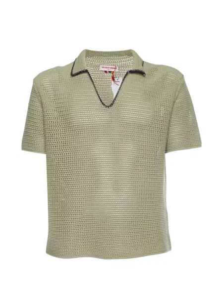 Tricou Orlebar Brown tricotate verde