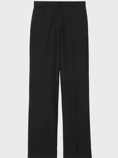 Шерстяные брюки Allsaints черные