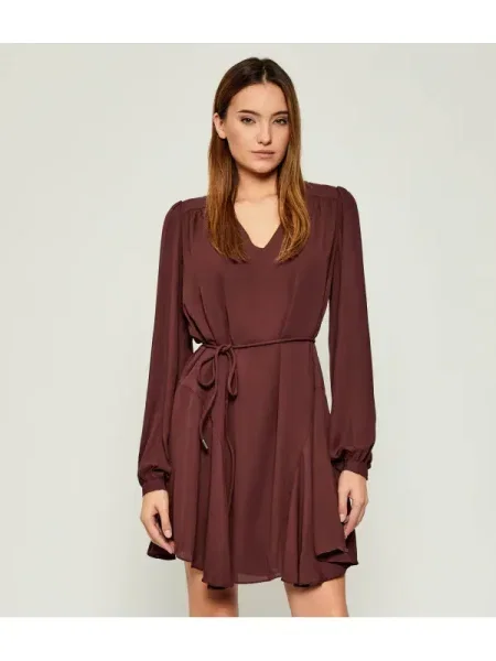GUESS Rochie WANDA maro bordo