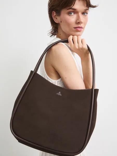 Medicine kabelka typu shopper dámska z imitácie kože hnedá