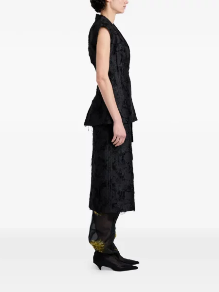 Vestă Proenza Schouler din jacard negru