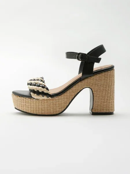 KOROSHI Sandale negru / murdar alb