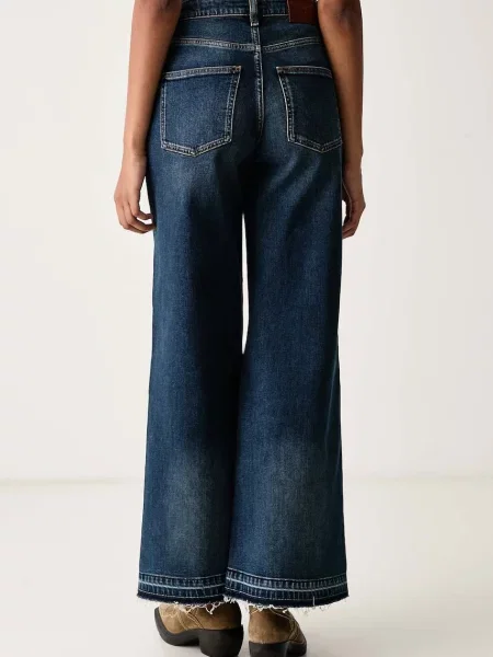 Zadig&Voltaire jeansy wide leg ELI granatowe