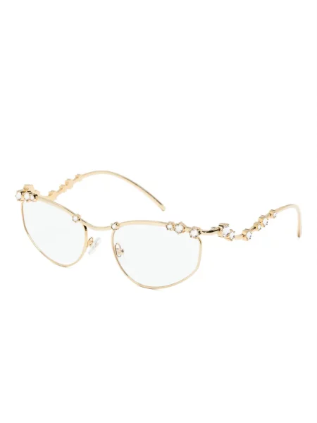 Katės akių akiniai nuo saulės Swarovski su kristalais