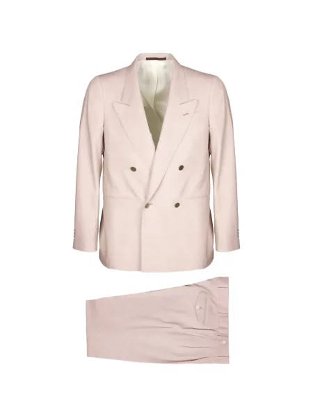 Costum Bagnoli Sartoria Napoli cu două rânduri de nasturi roz