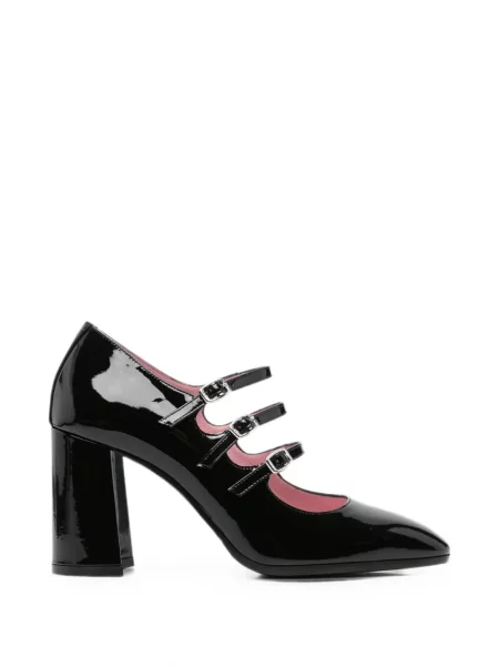 Pantofi cu toc Carel Paris cu bretele negru