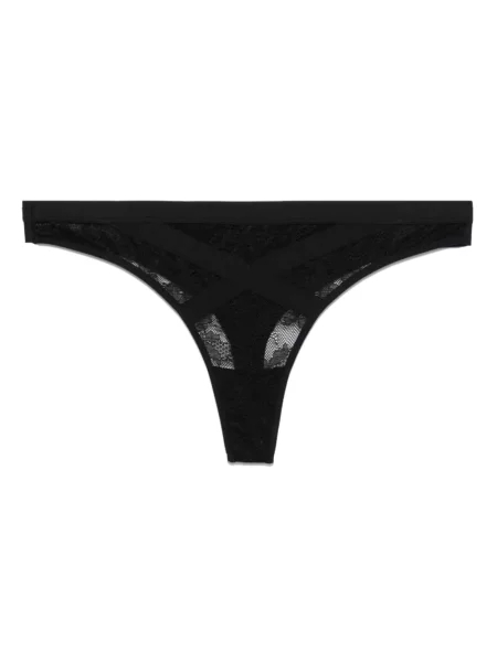 Chiloți tanga Marlies Dekkers din dantelă negru