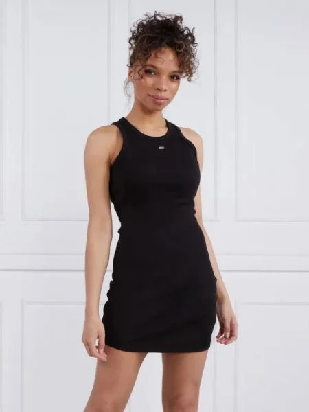 Tommy Jeans Ruha dzianinowa fekete