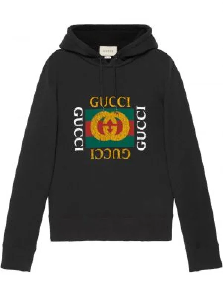 Mikina s kapucí Gucci černá