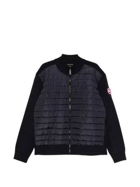 Geacă Canada Goose tricotate matlasată albastru