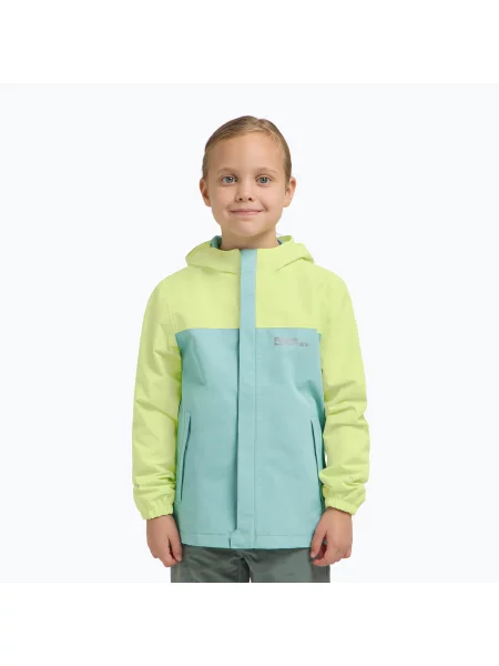 Kurtka przeciwdeszczowa dziecięca Jack Wolfskin Tucan zielona