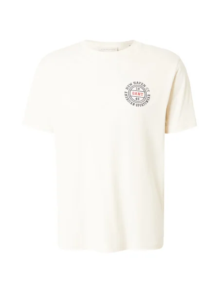 GANT Tricou deschis bej