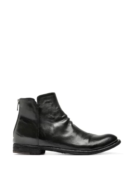 Cizme scurte Officine Creative din piele negru