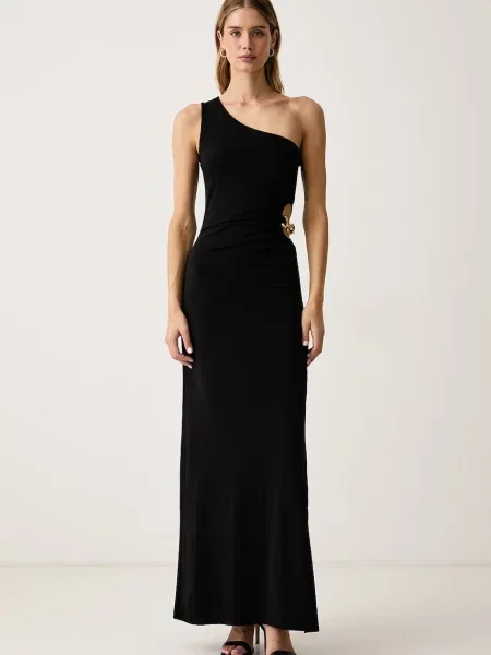 Guess rochie asimetrică JAZLYN negru