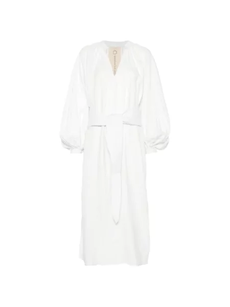 Sukienka Marrakshi Life wiązana garniturowa biała