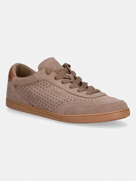 Guess NIXXTER sneakers pentru bărbați din piele întoarsă maro