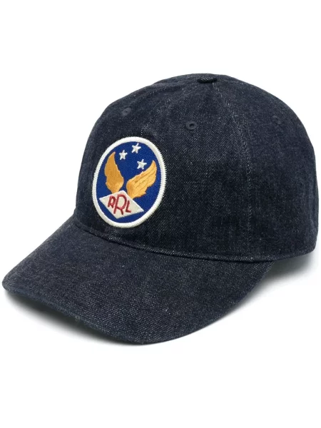 Șapcă Ralph Lauren Rrl cu broderie albastru