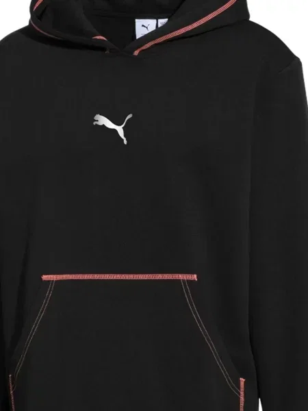 Hanorac cu glugă Puma cu imagine negru