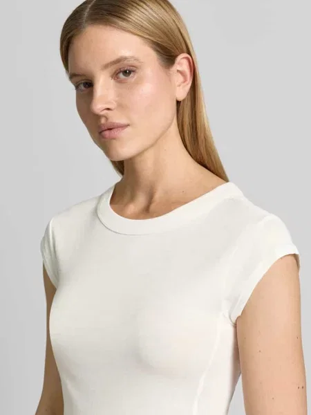 T-shirt o kroju slim fit z czystej bawełny Marc O'polo