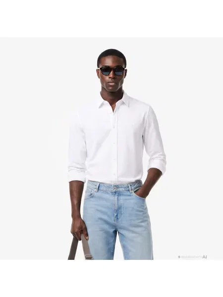 Lacoste сорочка чоловіча Slim Fit біла