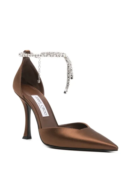 Pantofi cu toc Jimmy Choo maro