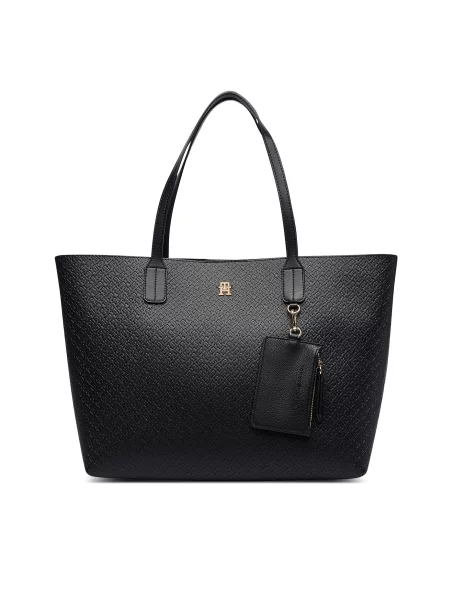Tommy Hilfiger Ročna torba Th Icon Tote Mono črna