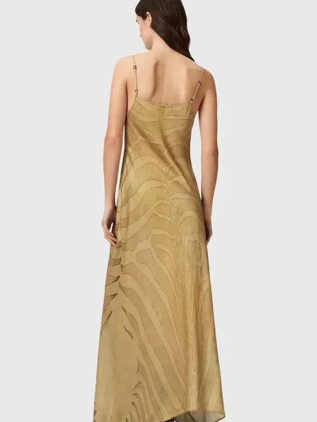 AllSaints obleka LEONA rumena