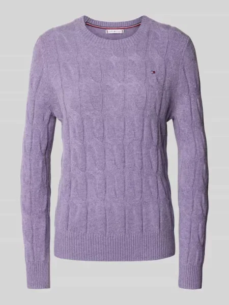 Sweter z dzianiny o kroju regular fit z czystej wełny Tommy Hilfiger