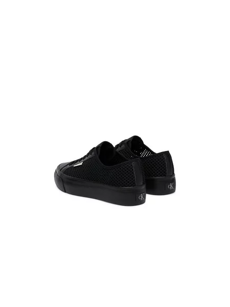 Tenisice Calvin Klein Vulc Flatf Lace Up Lin Mesh crna